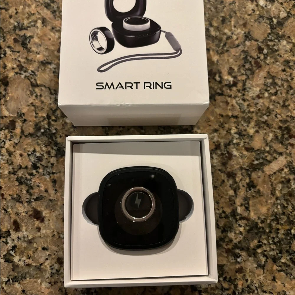 Smart Ring by Vitality Watch, Black, Size Small (48.1mm)